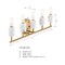 Designers Fountain Star Dust 24.25 in. 5-Light Brushed Gold Vanity Light with Natural Marble Accents for Bathrooms D304C-5B-BG - alternate 4